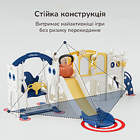 Дитячий ігровий комплекс Lumpurini Kiddiplay 8-в-1 для дому та вулиці. Ігровий майданчик для дітей, фото 9