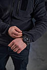 🔥 Кофта флісова "Polartec" (Синя) тактична кофта, кофта ДСНС, для пожежників та рятувальників, фото 6