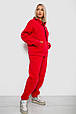 Спортивний костюм жіночий на флісі, колір червоний, 238R5726, фото 3