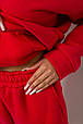 Спортивний костюм жіночий на флісі, колір червоний, 238R5726, фото 6