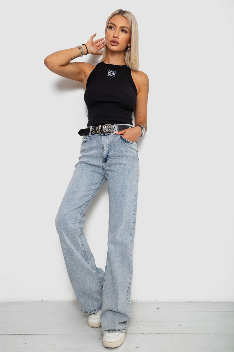 Джинси жіночі стрейчові, колір блакитний, 244R00643, фото 1