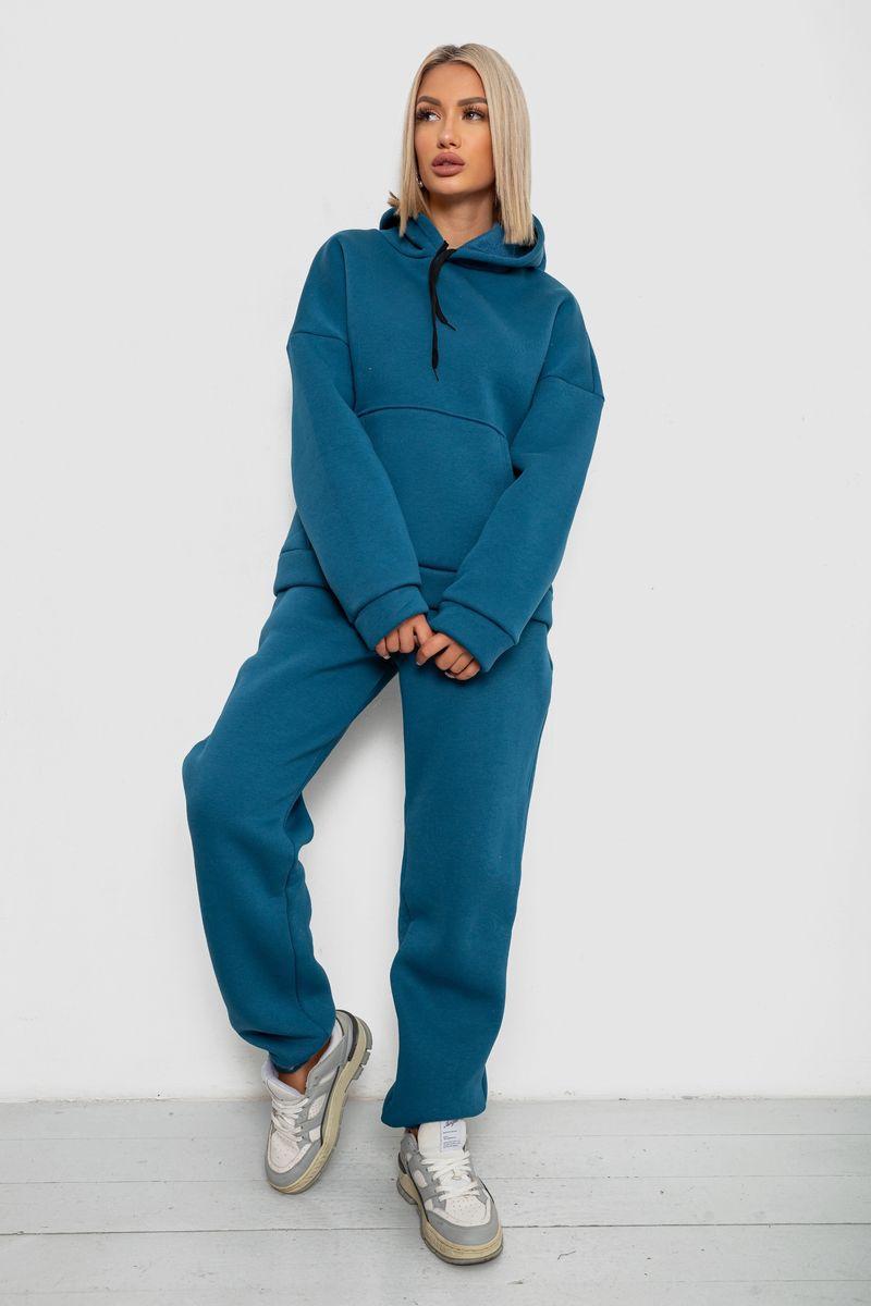 Спортивний костюм жіночий на флісі, колір синій, 238R5726, фото 1