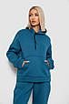 Спортивний костюм жіночий на флісі, колір синій, 238R5726, фото 2