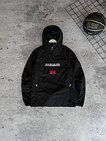 Анорак Napapijri чорний чоловічий весна-осінь турція водовідштовхувальний поліестер Чоловіча куртка вітровка осінка