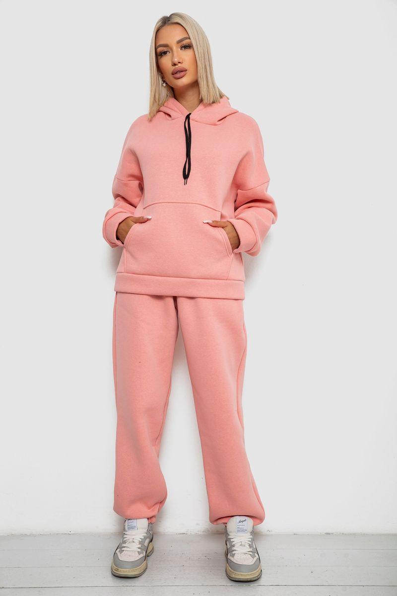 Спортивний костюм жіночий на флісі, колір персиковий, 238R5726, фото 1