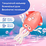 Іграшка танцювальний робот-восьминіг Dancing Squid 2025 рожевого кольору для дітей, фото 8