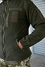 🔥 Кофта флісова з нейлоновими накладками (Олива) тактична кофта, фліска ЗСУ, НГУ, військова, фото 5
