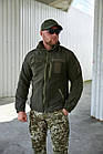 🔥 Кофта флісова з нейлоновими накладками (Олива) тактична кофта, фліска ЗСУ, НГУ, військова, фото 4