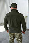 🔥 Кофта флісова з нейлоновими накладками (Олива) тактична кофта, фліска ЗСУ, НГУ, військова, фото 2