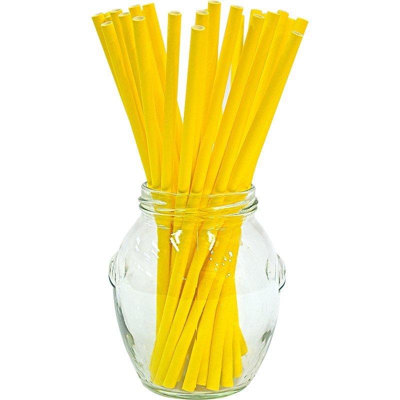 Соломинки жовті 25