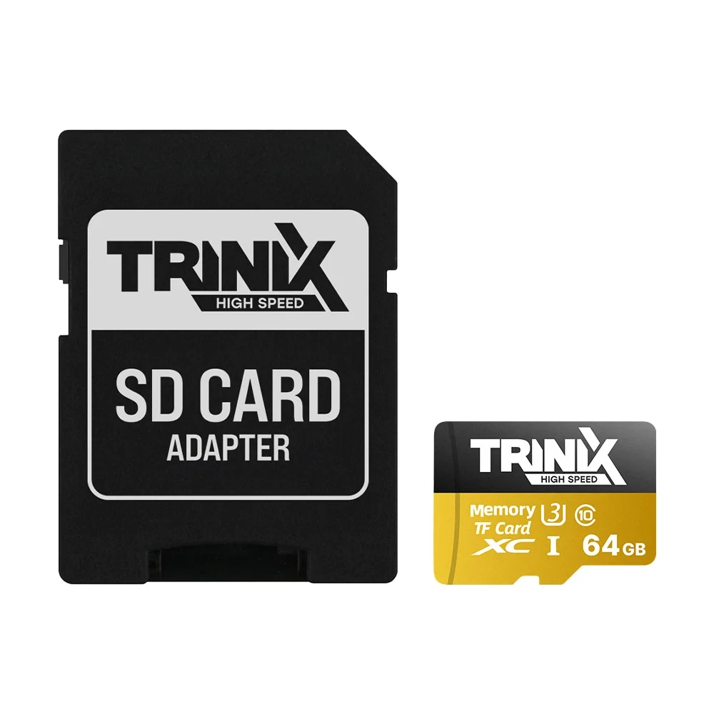 Карта пам’яті Trinix 64GB miсroSDXC з SD-адаптером U3 V30 A1 (90-00035), фото 1