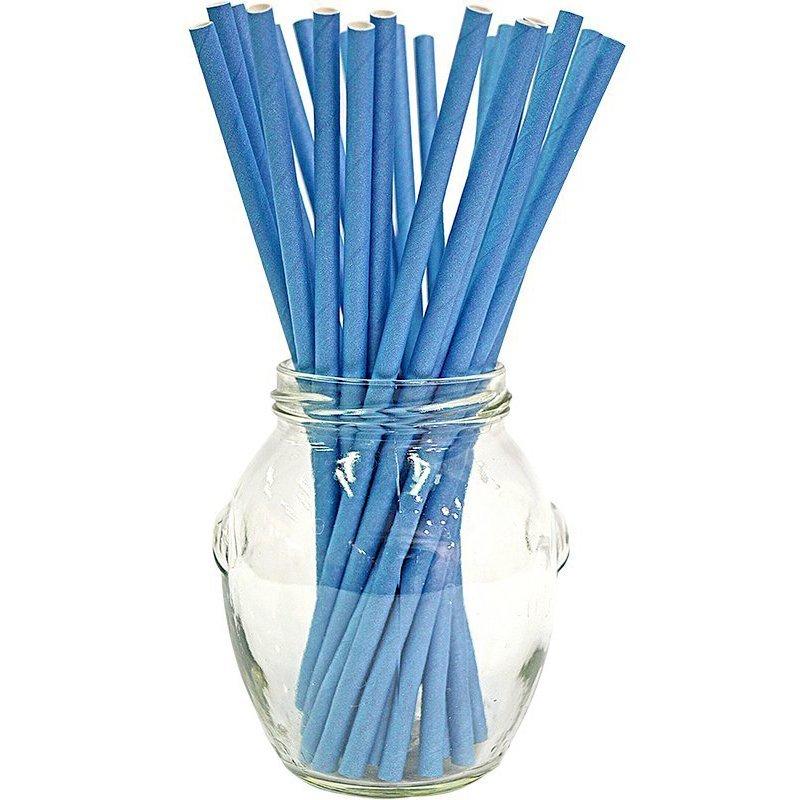 Соломинки сині 25