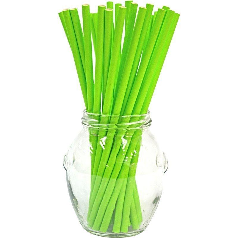 Соломинки салатові 25