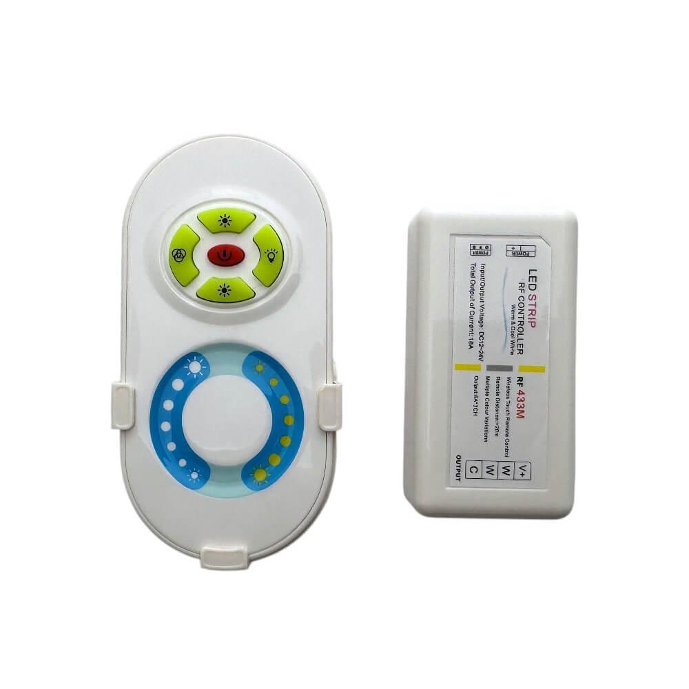 Димер Venom радіо для світлодіодної стрічки W-WW 12 А (5 кнопок на пульті), фото 1