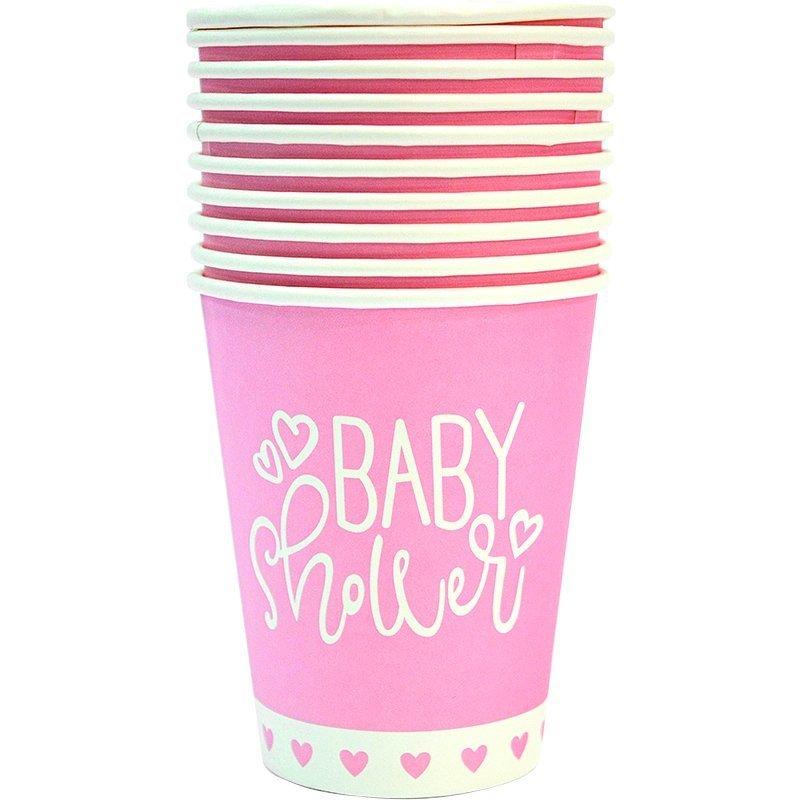 Стакани Baby Shower (рожеві) 10