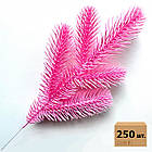 Гілочка хвойна лита Lux Marshmallow Pink рожева 33 см | ТМ HVOYA (250 шт.)