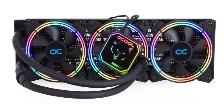Система охолодження для комп’ютерного процесора Alphacool Eisbaer Aurora 360 ARGB 1015981 Black