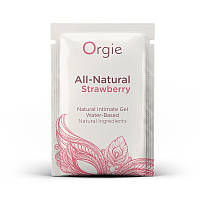 САШЕТ/Лубрикант на водній основі зі смаком полуниці Orgie All Natural Strawberry, 2 мл