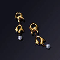 Фігурні затискачі на соски з перлинами UPKO Moist Eyes Pearl