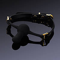 Кляп із фіксатором у формі дилдо UPKO Desire for Mouth Bondage Collection-Dildo, чорний