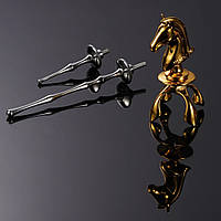 Уретральний катетер Кінь з колекції Шахи з двома насадками UPKO Knight The Chess