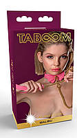 Нашийник з повідцем Taboom Malibu Collar and Leash з веганської шкіри, рожевий