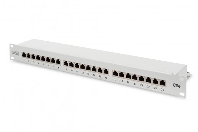 Патч панель Assmann CAT 5e 24-порти LSA 1U DN-91524S Light gray
