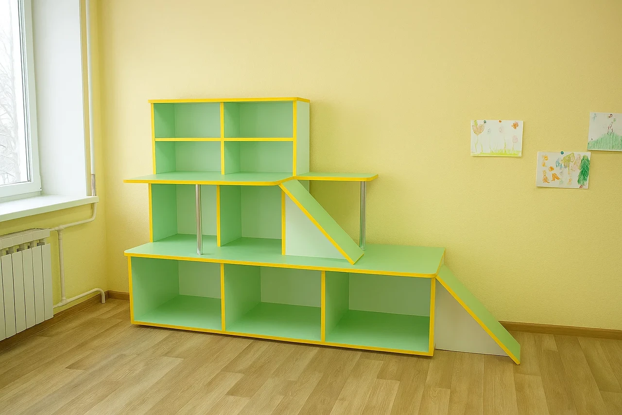 🚗 Дитяча ігрова стінка "Автосалон" DS-652, фото 1