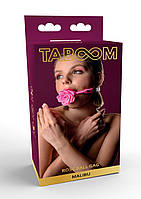 Кляп силіконовий Трояндочка Taboom Rose Ball Gag, рожевий