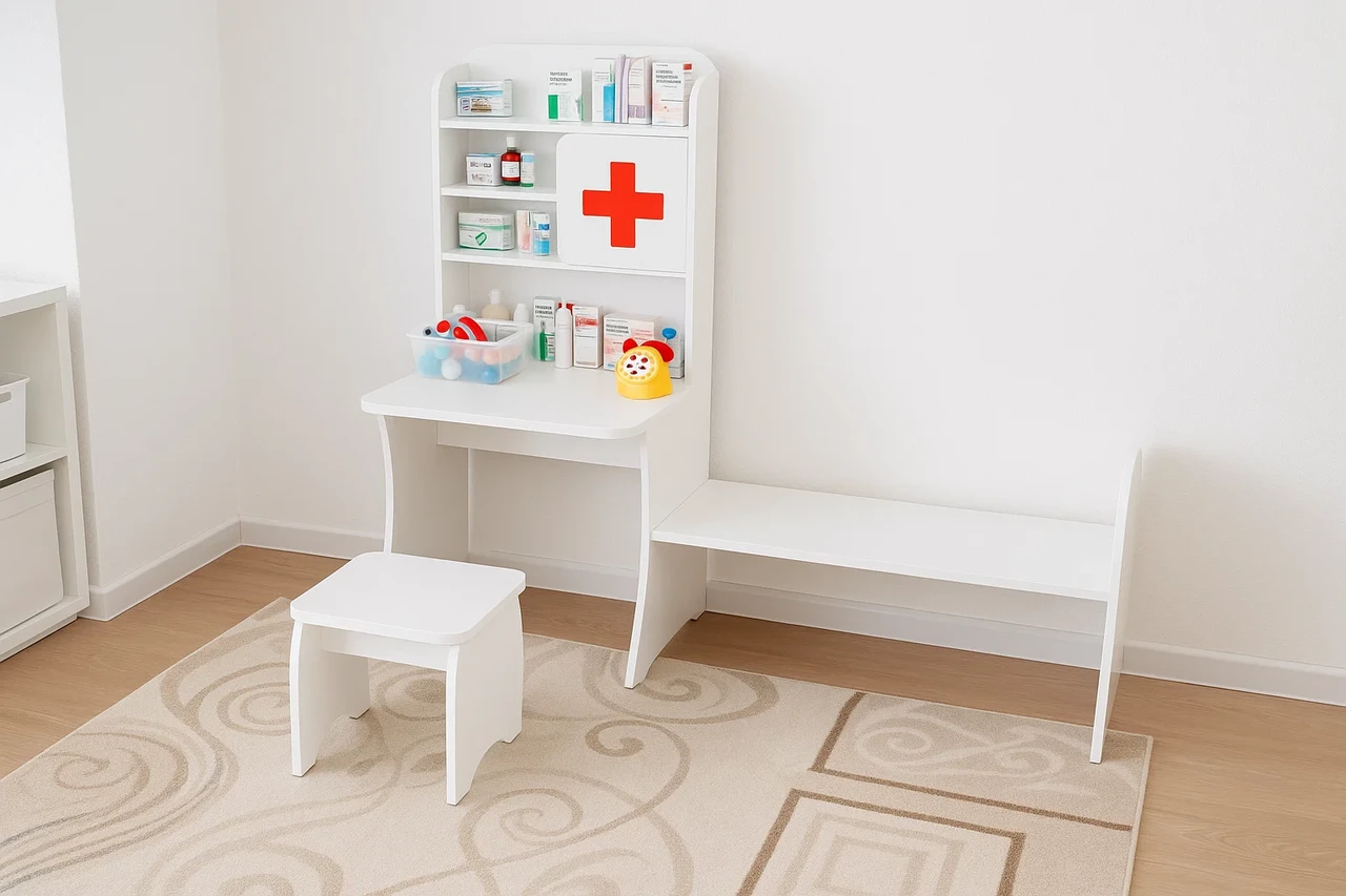 🏥 Дитяча ігрова стінка "Лікарня 103" DS-535, фото 1