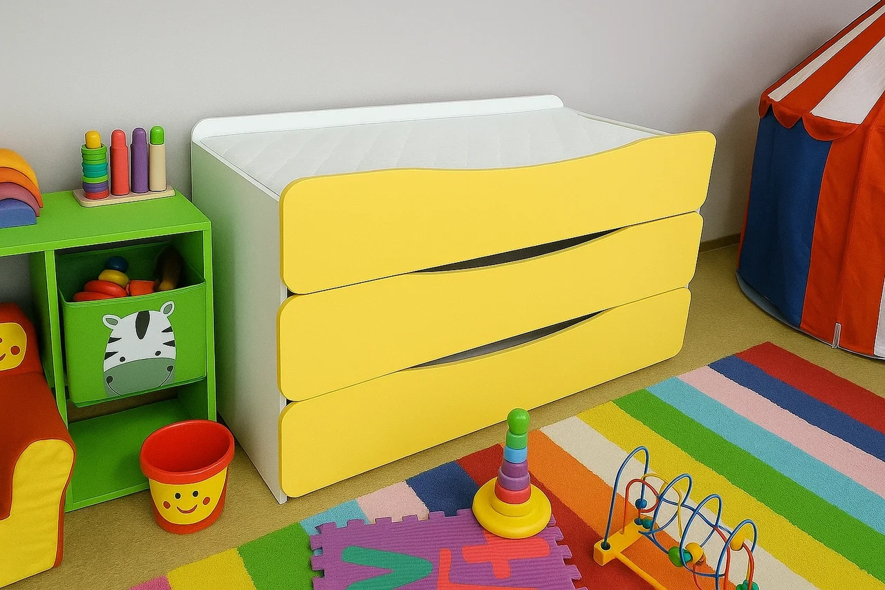 Триповерхове ліжко DS-21 для дошкільних навчальних закладів, фото 1