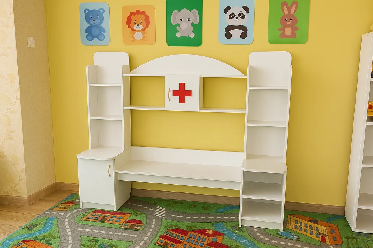 🏥 Стінка дитяча для садка "Лікарня" DS-1174, фото 1