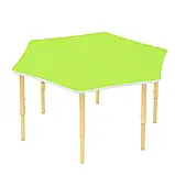 🧩 Дитячий шестимісний стіл з регулюванням висоти, фото 4