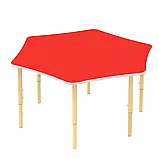 🧩 Дитячий шестимісний стіл з регулюванням висоти, фото 5