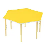 🧩 Дитячий шестимісний стіл з регулюванням висоти, фото 6