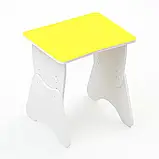 Дитячий одномісний стіл з регулюванням висоти (ЛДСП, метал), фото 5