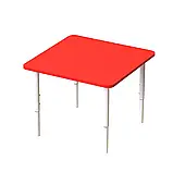 Дитячий стіл «Малюк» з регулюванням висоти (ЛДСП, метал), фото 5