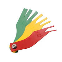 Набір щупів для вимірювання товщини гальмівних колодок, універсальний, кольорове кодування, метрична та дюймова шкала