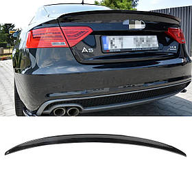 Спойлер Чорний глянець V1 на AUDI A5 8T 2007-2011 року