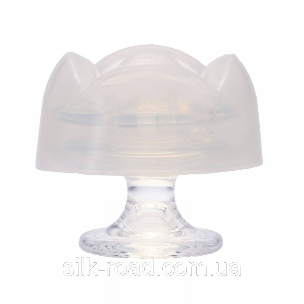 Масажер для клітора рельєфний Iroha Petit Lily, білий, 5.3 х 3.5 см