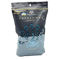 Гарячий плівковий віск у гранулах Global Fashion Korean Azulen 1000 г віск для депіляції обличчя й інтимної зони
