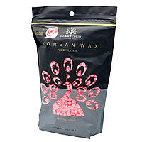 Гарячий плівковий віск у гранулах Global Fashion Korean Rose 1000 г віск для депіляції обличчя й інтимної зони