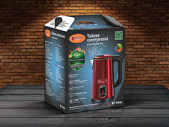 Чайник електричний 2,5л 2000Вт BITEK BT-7916B 16шт 6938