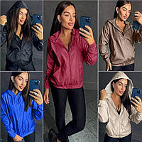 Жіночі демісезонні куртки ХЛ+++ 1216-фг Стильна жіноча легка демісезонна куртка-вітровка