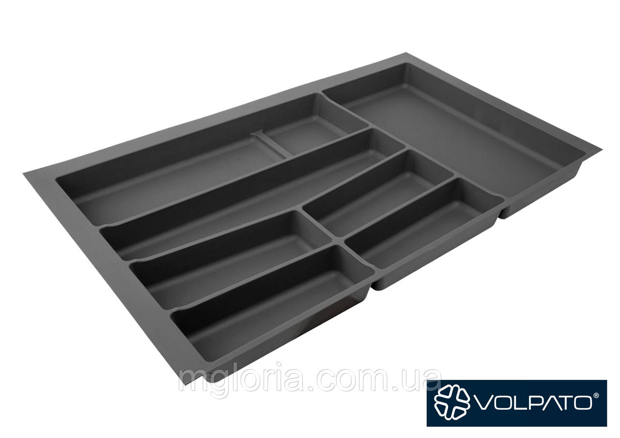 Лоток для столового приладдя графіт VOLPATO 900 мм