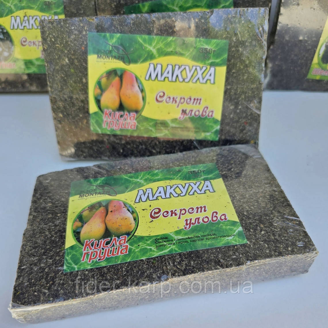 Макуха пресована Проф Монтаж "Секрет улова"(Кисла груша) , упаковка 8 штук, фото 1