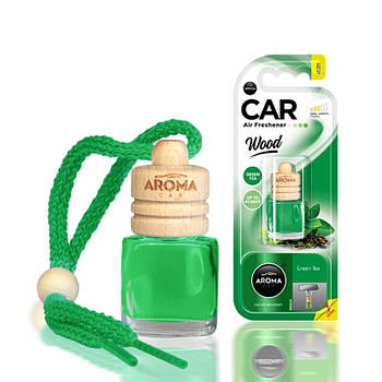 Автомобильный освежитель воздуха 6 мл AROMA CAR Wood Green Tea