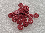 Гудзик для ляльок мікро, 4 мм, № 4.37 темно-червоного відтінку., фото 3