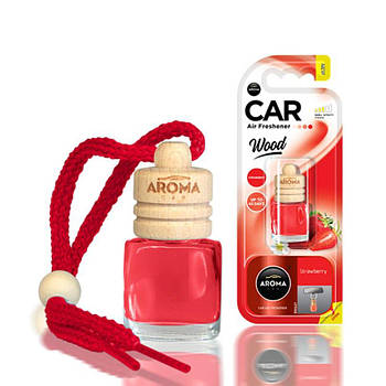 Автомобільний освіжувач повітря 6 мл AROMA CAR Wood Strawberry