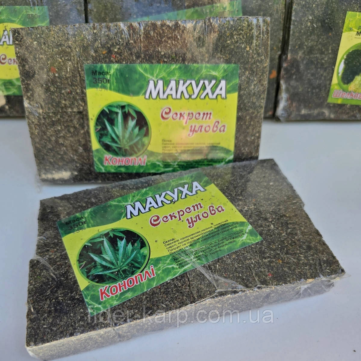 Макуха пресована Проф Монтаж "Секрет улова"(Конопля) , упаковка 8 штук, фото 1
